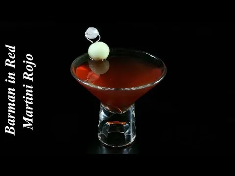 Como se sirve el martini rojo